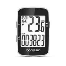 속도 위치 CooSpo BC26 무선 자전거 컴퓨터 GPS 방수 도로 MTB 속도계 주행 거리계 Bluetooth5.0 ANT + APP, 01 White