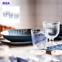 이케아온라인몰 VATTENDANS 홈카페용 카페 이쁜 심플 유리물컵 4개입, 유리컵 4개입 300ml