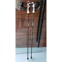 스키 폴대 길이조절 카본 스키폴, 올드 스타일 블랙, 125cm