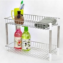 욕실수납장 예쁜 스텐 사각욕실선반 2단-72394EA, AC_ 본상품선택