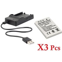니콘 EN EL8 배터리 CLPIX P1 P2 L1 L2 S1 S2 S3 S4 S5 S6 S7 S8 S9 1400mAh, 07 3 Battery Charger