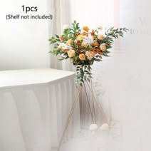 웨딩 아치 꽃 장식 줄 사전 기능 무대 배경 오렌지 가, 55cm