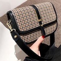 가을 체크무늬 여자 세련 크로스가방 패션가방 숄더백
