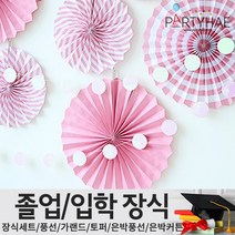 (주)파티해 졸업 입학식 장식세트 - 졸업풍선 데코 소품, C15_파티원형가랜드(유광)-홀로그램