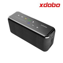 캠핑용 인산철 파워 뱅크 대용량 배터리 xdobo x8 최대 100w 휴대용 무선 블루투스 스피커 tws 서브우퍼 및 용량 20000mah 4코어 전원 은행 기능, 검은 색