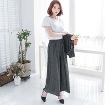 웰핑 간절기에 딱~찰랑거리는 플리츠팬츠 와이드팬츠 가을바지 슬랙스 9부바지