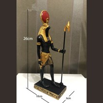 정의의 아누비스 비늘 이집트 조상 수집 가능한 입상 동상 그림 조각 이집트 홈 데스크탑 장식 개 신, 26x10x6cm