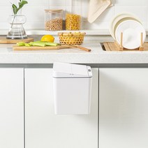 블루필 오벗 위생적인 노터치 스마트 자동센서 음식물 쓰레기통 주방 휴지통 걸이형 6L APD-6006