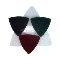 공구 연마 자체 접착 플레이트 그라인딩 머신 액세서리 13mm 나일론 90x90x90MM 삼각형 수색 패드 5 개, [01] 240, [01] 5Pcs