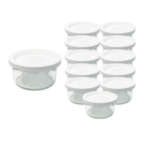 WECK 기본형 유리 저장병 165ml No.976 12p + PE뚜껑 12p 세트, 3세트