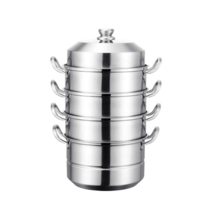 대형 찜기 스테인리스 찜통 4단 5단 찜솥 만두 스텐, 28cm