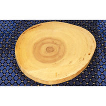 ms소품세상 원목 통나무 슬라이스 대 중 소 트레이, 3번 대