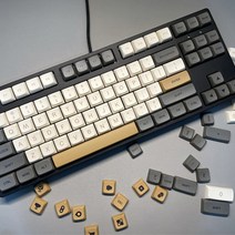 XDA PBT 염료승화 키캡 125키, 모카