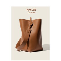 Kaylee해외직구 버킷백 부드러운 가죽가방 여성 숄더백 캐주얼 버킷가방 토드백 여성용가방