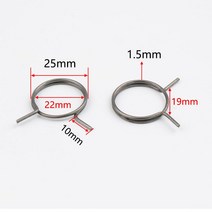스프링 도난 방지 도어 잠금 토션 1.5x25x10mm 전자 핸들 용 금속 코일 교체 액세서리 부품 수리, 01 1.5x25x10mm(1Pcs)