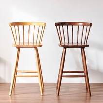 사사가구 라크 원목 아일랜드 식탁 홈바 의자, 월넛