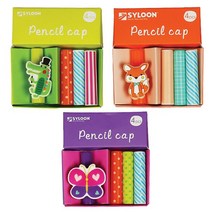 연필캡 세트(4pcs), 색상_악어