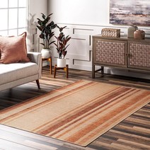 NuLOOM Elza 스트라이프 이지 주트 세탁기 세탁 가능한 부분 러그 1.2 x 1.8m4 6피트 USA 미국