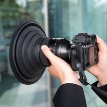 톡톡마켓 유리창 빛 반사광 DLSR 카메라 렌즈 후드 70mm 90mm