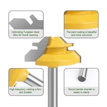 절삭공구홀더 45 Degree CNC carbide end mill Cutter 3D Tipped Knife V Woodworking Tool, 04 8x13 8