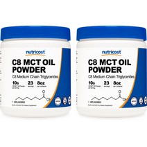 C8 MCT 오일 파우더 8oz 무맛 2병, 단품, 단품