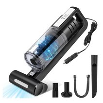 5500Pa 핸드 헬드 자동차 진공 청소기 USB 무선 습식 건식 100W 충전식 슈퍼 흡입 휴용 홈, 01 black