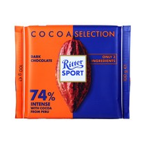 리터스포트 카카오 셀렉션 인텐스 74% 다크 초콜릿, 100g, 5개