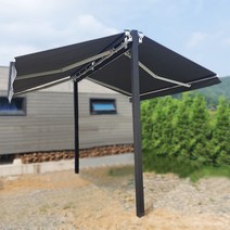 3m 프라자어닝 양쪽으로 조절이 가능한 전원주택어닝 어닝 햇빛 차양막 서울경기기사무료설치