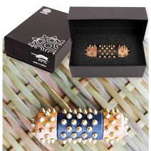 휴대용 손안마기 도리깨 알토란 황동 나무지압기, 3-자석 도리깨(1pcs)