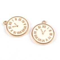 시계 에폭시 펜던트, 화이트