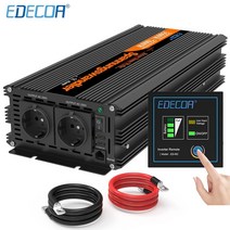 태양광인버터3kw 주택용 700w 500w 220 보조배터리 edecoa 3 dc 12v ac v 230v 240v 순수 사인파 가정용 3000w 오프 그리드 태양광 발전, 씨엔, 230vUSB 포함