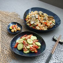 오반자이 블루카이 삼각접시 북유럽접시 모던그릇 모던키친 파스타접시 홈카페, 블루카이 삼각접시 18cm