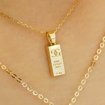 14K 18K 40대 50대 여자 결혼기념일 생일 선물 골드바 목걸이 소