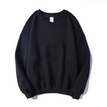 남성 맨투맨 오버사이즈 티 루즈핏 봄 가을 캐주얼 데일리 패션 LAPPSTER 하라주쿠 솔리드 블랙 까마귀 일본 스트릿웨어 운동복 커플 다채로운 힙합 o 넥