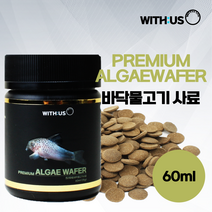 위더스 프리미엄 알게와퍼 60 120 300ml/ 바닥 물고기 열대어 먹이 사료 밥 코리 비파 안시 플레코 쉬림프, 300ml