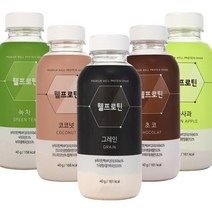 웰프로틴 5종 40g 그레인 코코넛 초코 녹차 풋사과 맛있는 단백질 쉐이크 선식