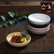 [RA㏓] 소야도자기 여주 이천 나예 오목찬기 그릇 2호 반찬접시 한식 도기식기 찬기 앞접시 예쁜 ▷_§Ea, §§_다크코발트