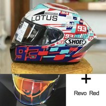 풀 페이스 쇼에이 X14 시계 로터스 LS39 마르케즈 오토바이 헬멧 남자 승마 자동차 모토크로스 레이싱 F, G Helmet+XL