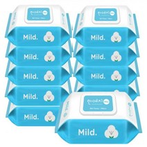 한예지 휴 마일드(저 자극) 물티슈 캡형 100매*10pack