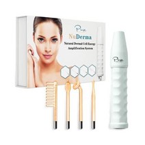 NuDerma 휴대용 고주파 스킨 테라피 스틱형 기기 안티에이징 - 타이트닝 탄력관리 주름 개선 다크서클 두피관리