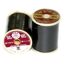 100m 실크실 견사 블랙