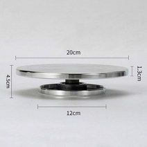 전기물레 도자기 휠 양면 알루미늄 턴테이블 15-30cm 클레이 도구 로터리 케이크 회전