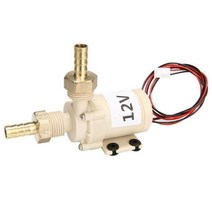 12V 브러시리스 고온 저항 방수 히터 태양열 온수 펌프 1/2 "NPT BSP 스레드 조인트, 01 12V