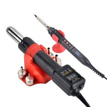 무선 히팅건 무선 열풍기 QHTTI 8208 750W LED 디스플레이 히트건 100-480 휴대폰 납땜 및 재작업 스테이션, 옵션, 110V US PLUG, 8208 KIT2