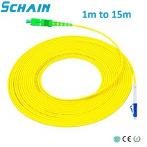 ojc 광케이블 sclc Fibra optica SC APC to LC UPC 단면 2.0mm PVC 단일 모드 광섬유 패치 케이블 점퍼 코, 04 5m, 1개