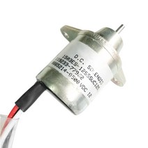 굴삭기 얀마 Yanmar John Deere Tract 24v 1503ES-24S5SUC12S 용 12v 엔진 연료 셧다운 솔레노이드 밸브, 02 24v
