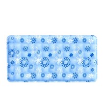 록신 아이스 매트 아이스 매트리스 냉각 홈 매트, 50*150cm 푸른 눈송이