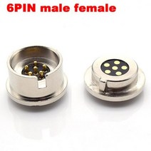 1 쌍 고전류 원형 모양 자기 포고 핀 커넥터 2/3/4/6 극 남성 여성 프로브 DC 전원 충전 프로파일, [05]F, [01]10set