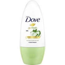 [영국] Dove Go 프레쉬 오이 & Green Tea 안티퍼스피런트 데오드란트 롤온 50ml 50ml 1개, 2개