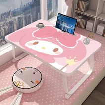 마이멜로디 쿠로미 접이식 미니 간이 책상 베드 침대 원룸 투룸 보조 테이블 1인용 13종, A